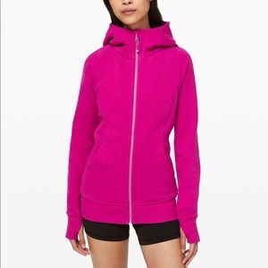 Lululemon Scuba Hoodie, Fantom Fuschia color, Size 6. Great condition!